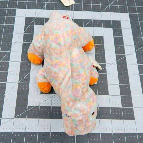 TY Pluffies Clomps Dinosaur Tylux Pastel Spots 10 Inch Plush Stuffed Animal - Picture 7 of 13